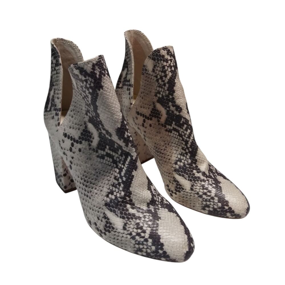 Steve Madden Women's Rookie Bootie Ankle Boots Neutral Snake  Size 8.5